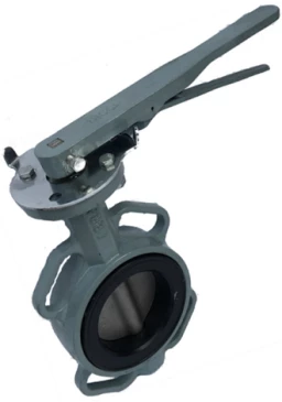 Затвор дисковый поворотный ABRA Ду250 Ру16 BUV-VF863D, межфланцевый, корпус - чугун, диск - нержавеющая сталь, рукоятка, NBR в Екатеринбурге