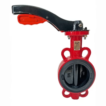 Затвор дисковый поворотный REON Ду50 Ру16 EPDM RSV81RED корпус - чугун, диск - чугун, рукоятка в Екатеринбурге