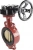 Затвор дисковый поворотный ABRA Ду450 Ру16 BUV-VF843D, межфланцевый, корпус - чугун, диск - бронза, редуктор, NBR в Екатеринбурге