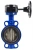 Затвор дисковый поворотный ABRA Ду450 Ру16 BUV-VF826D, межфланцевый, корпус - чугун, диск - чугун, редуктор, EPDM в Екатеринбурге